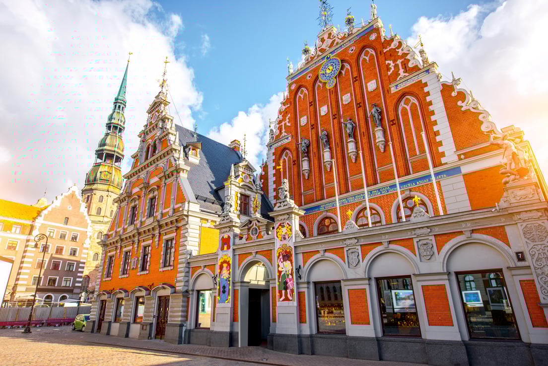 Old town's center in Riga